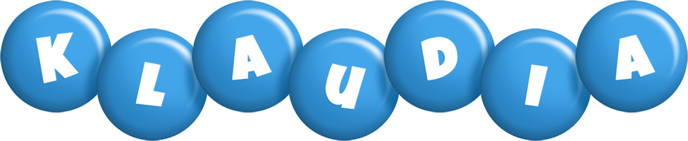 Klaudia candy-blue logo