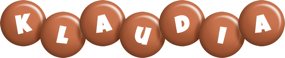 Klaudia candy-brown logo