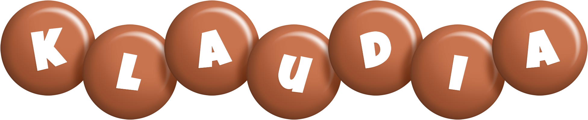 Klaudia candy-brown logo