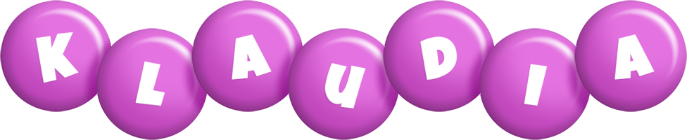 Klaudia candy-purple logo