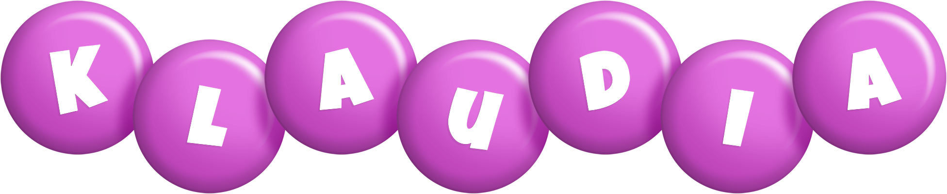 Klaudia candy-purple logo
