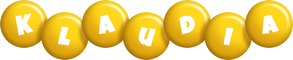 Klaudia candy-yellow logo