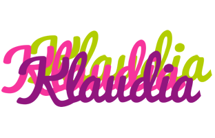 Klaudia flowers logo