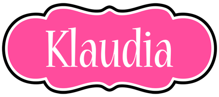 Klaudia invitation logo