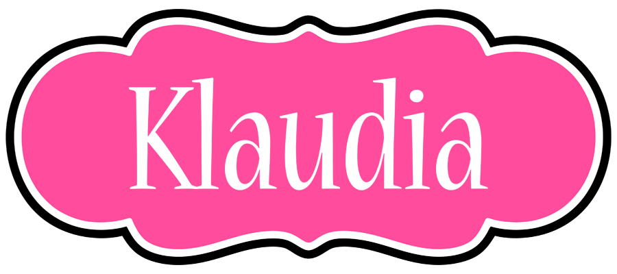 Klaudia invitation logo