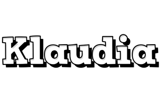 Klaudia snowing logo