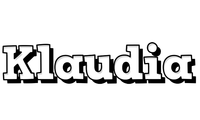 Klaudia snowing logo