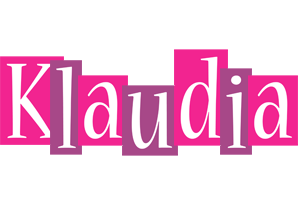 Klaudia whine logo