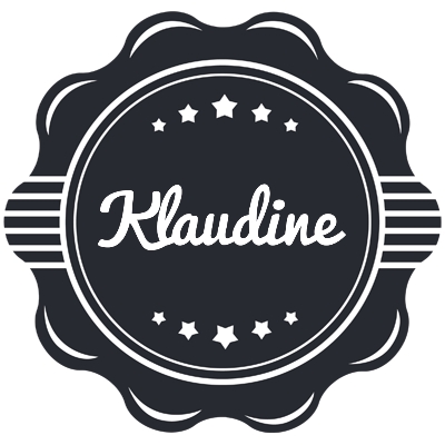 Klaudine badge logo