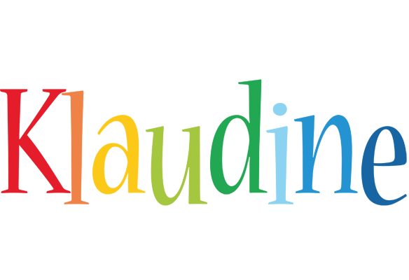 Klaudine birthday logo