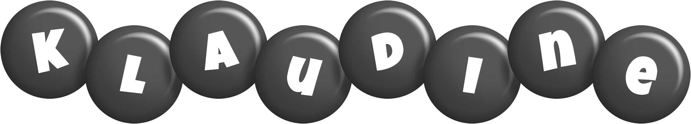 Klaudine candy-black logo