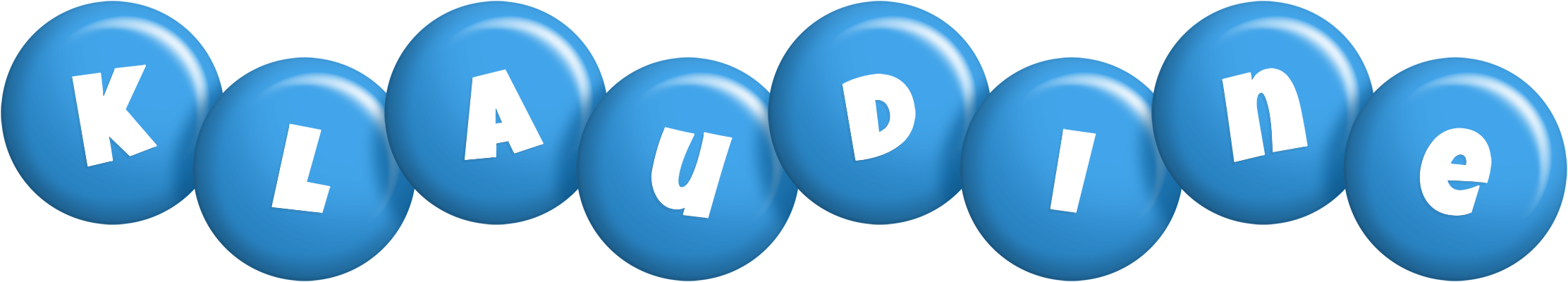 Klaudine candy-blue logo