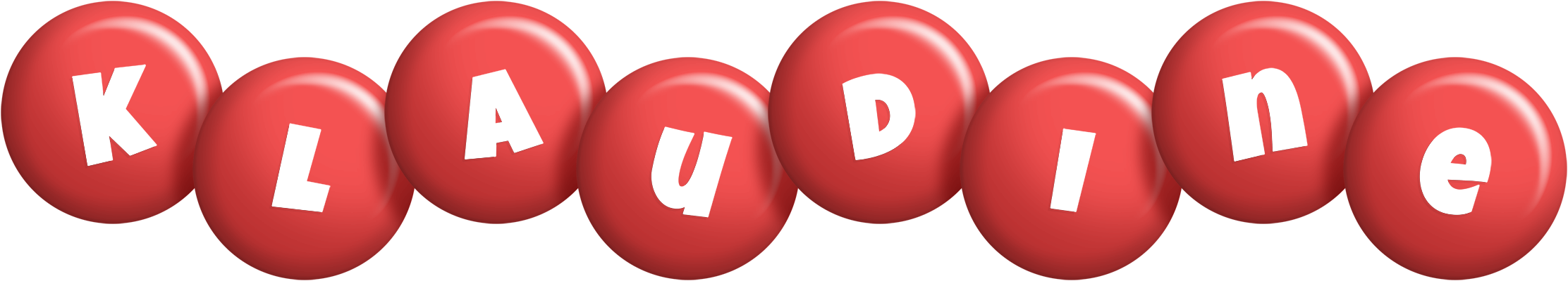 Klaudine candy-red logo