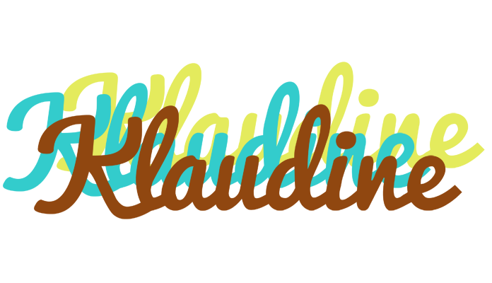 Klaudine cupcake logo
