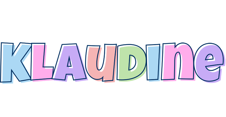 Klaudine pastel logo