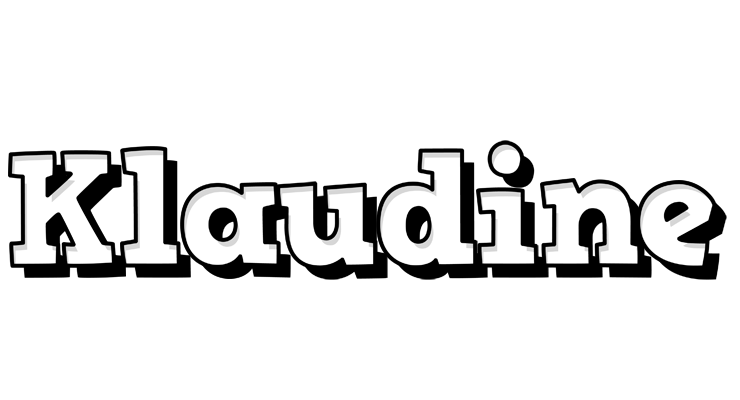Klaudine snowing logo