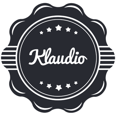 Klaudio badge logo