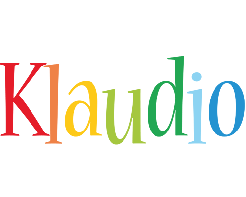 Klaudio birthday logo