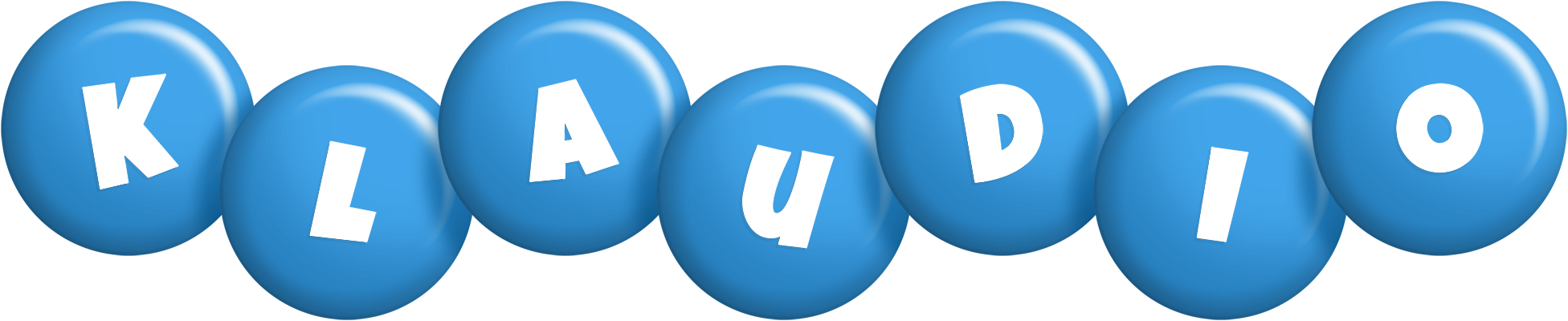 Klaudio candy-blue logo