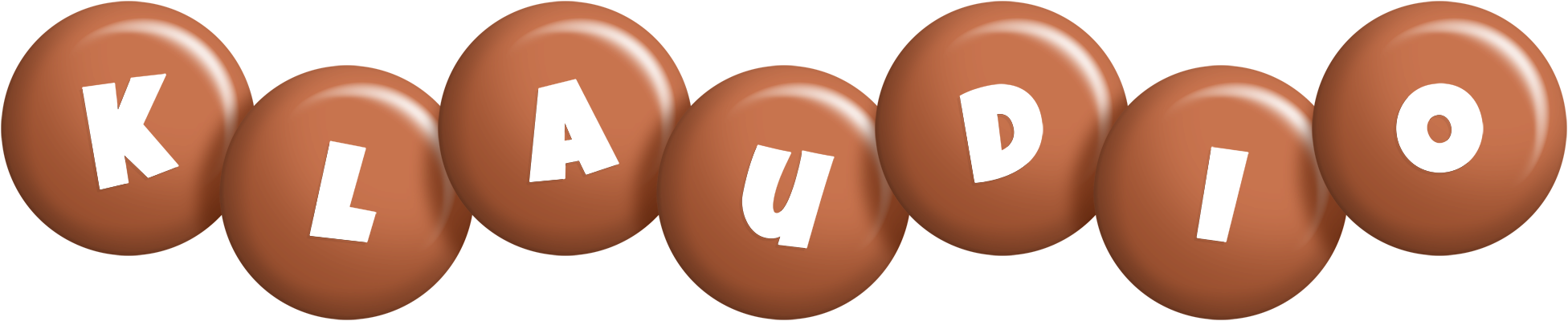 Klaudio candy-brown logo