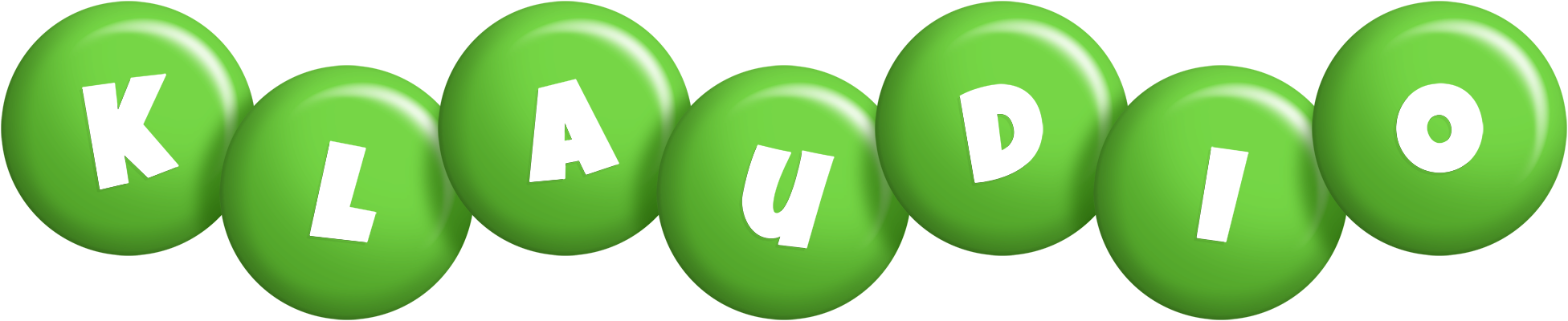 Klaudio candy-green logo