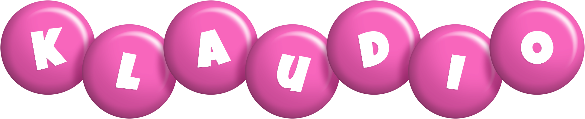Klaudio candy-pink logo