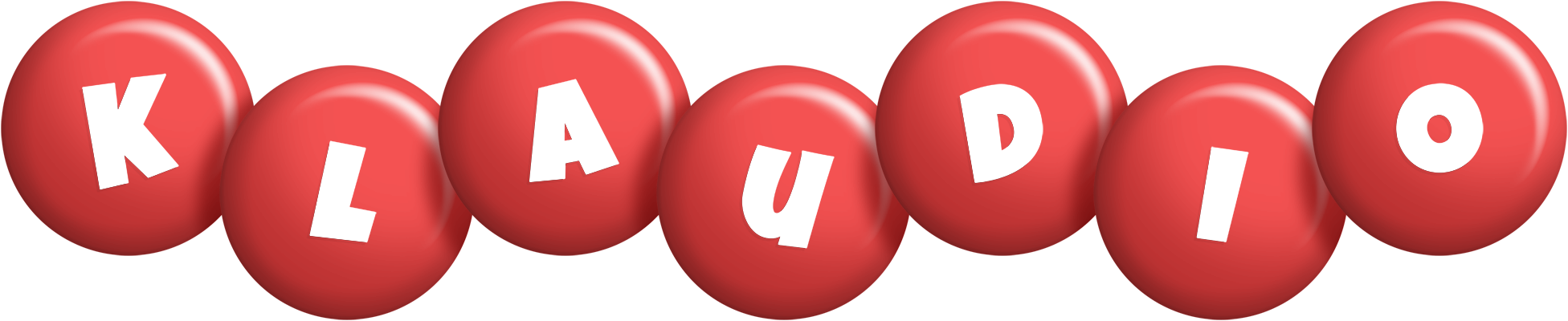 Klaudio candy-red logo