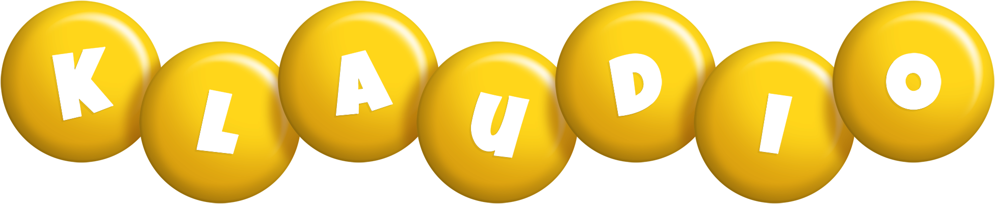 Klaudio candy-yellow logo