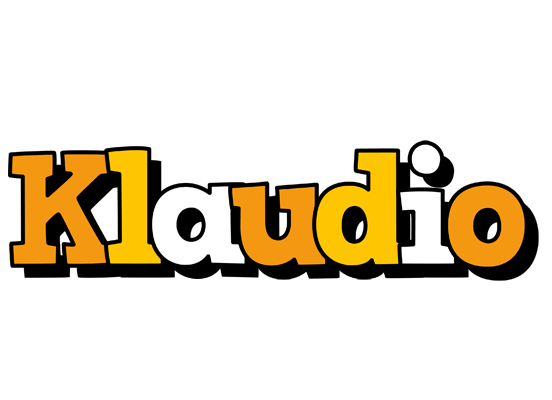 Klaudio cartoon logo