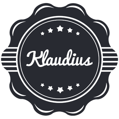 Klaudius badge logo
