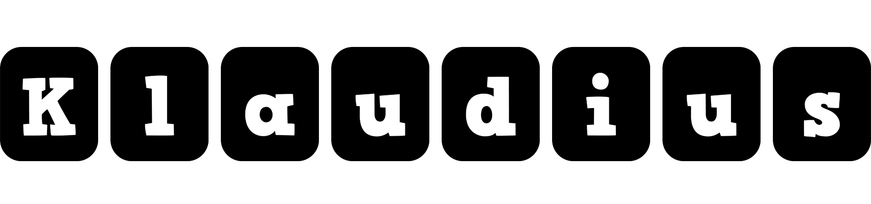Klaudius box logo