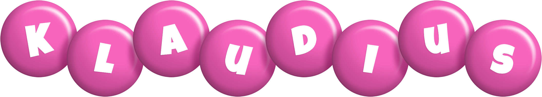 Klaudius candy-pink logo