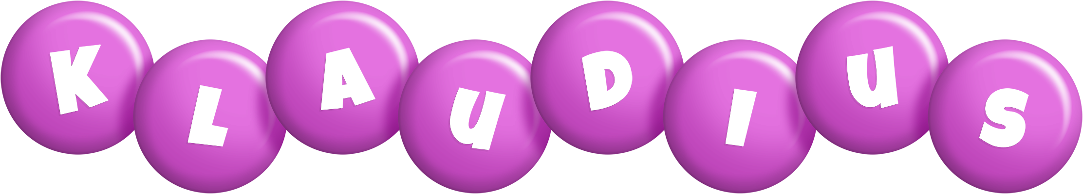 Klaudius candy-purple logo