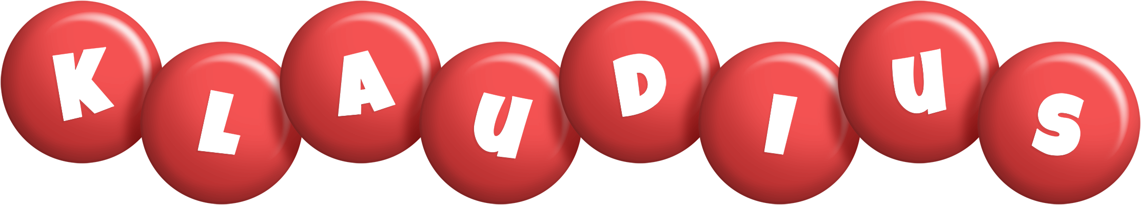 Klaudius candy-red logo