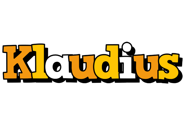 Klaudius cartoon logo