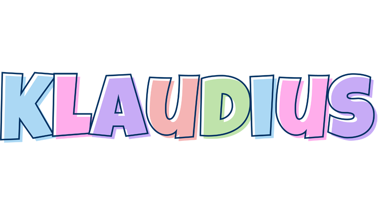 Klaudius pastel logo