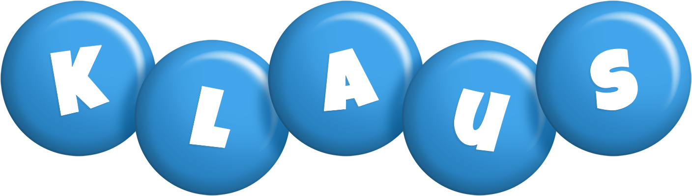 Klaus candy-blue logo