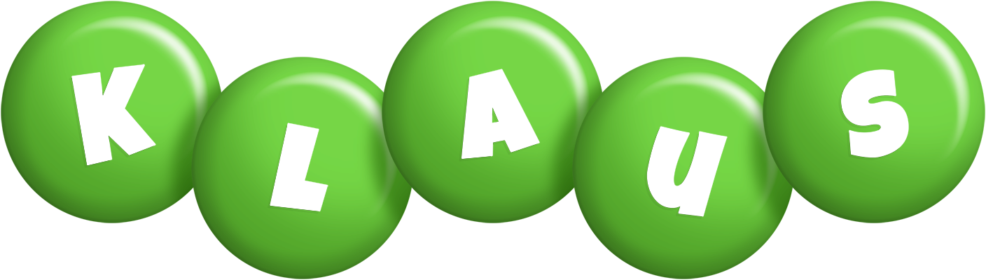 Klaus candy-green logo
