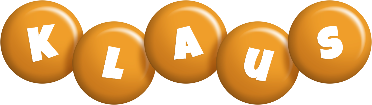 Klaus candy-orange logo