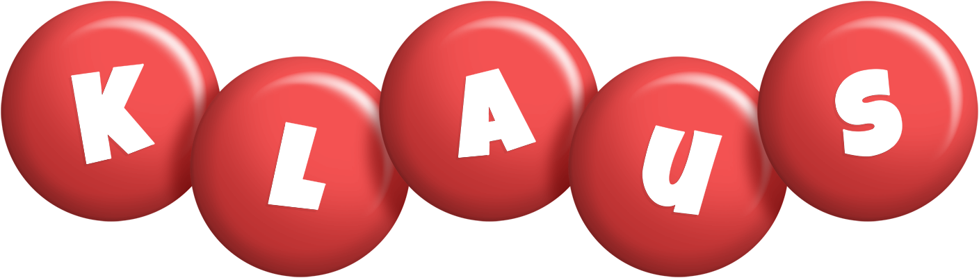 Klaus candy-red logo