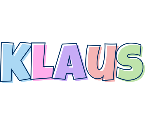 Klaus pastel logo