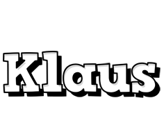 Klaus snowing logo