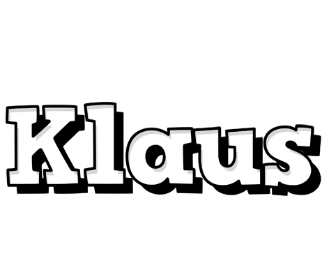 Klaus snowing logo