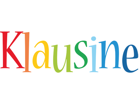 Klausine birthday logo
