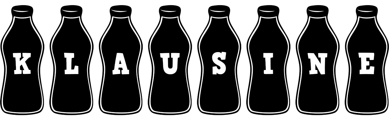 Klausine bottle logo