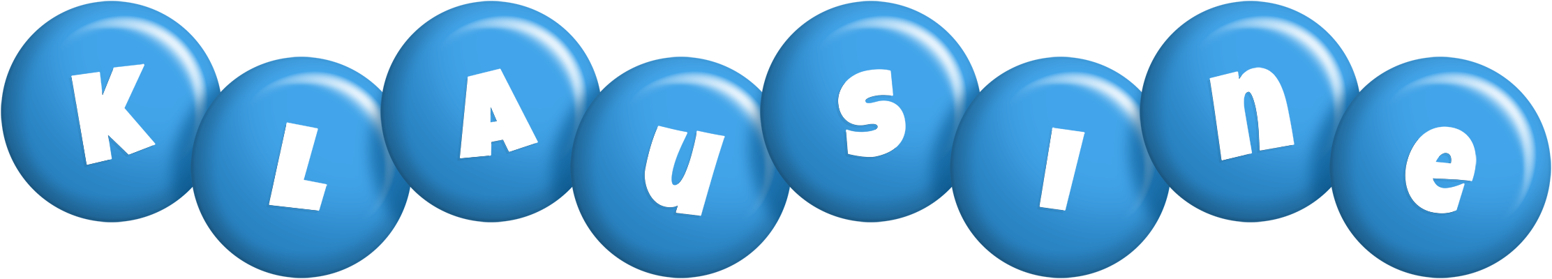 Klausine candy-blue logo