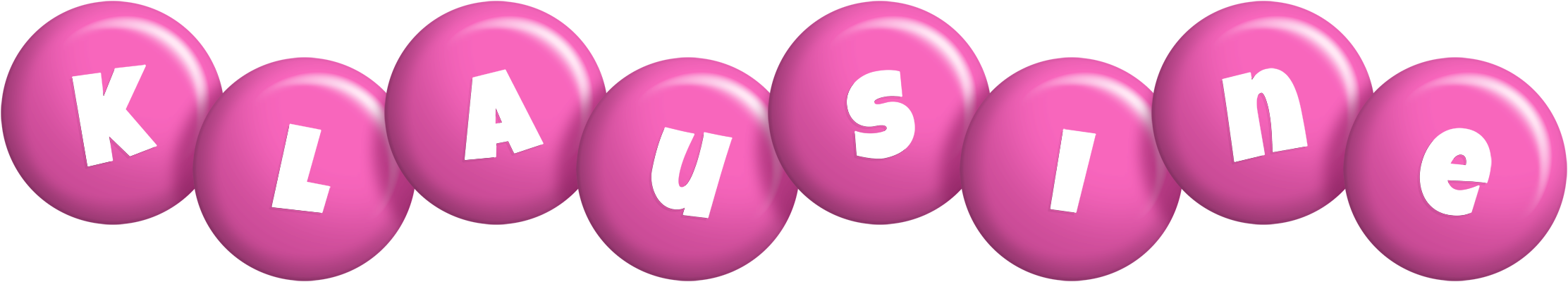 Klausine candy-pink logo