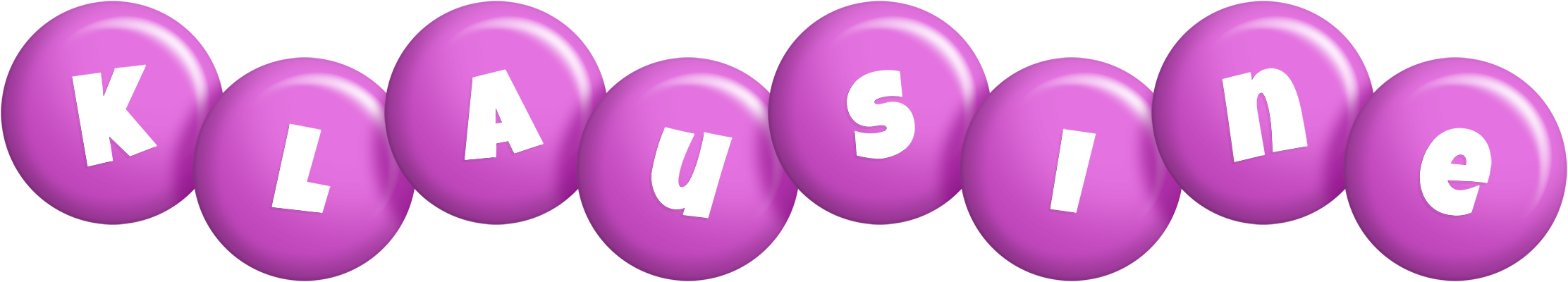 Klausine candy-purple logo