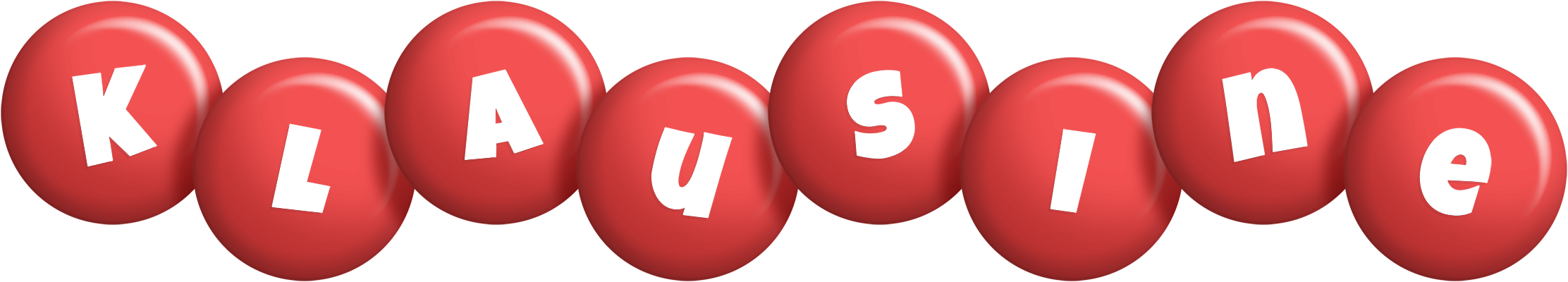 Klausine candy-red logo