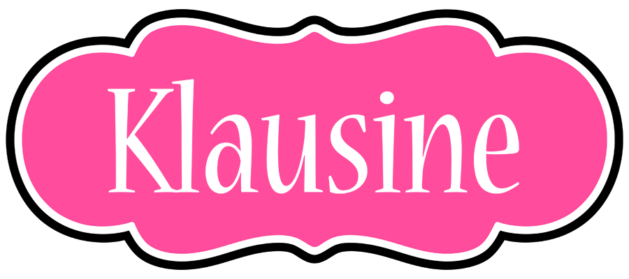 Klausine invitation logo